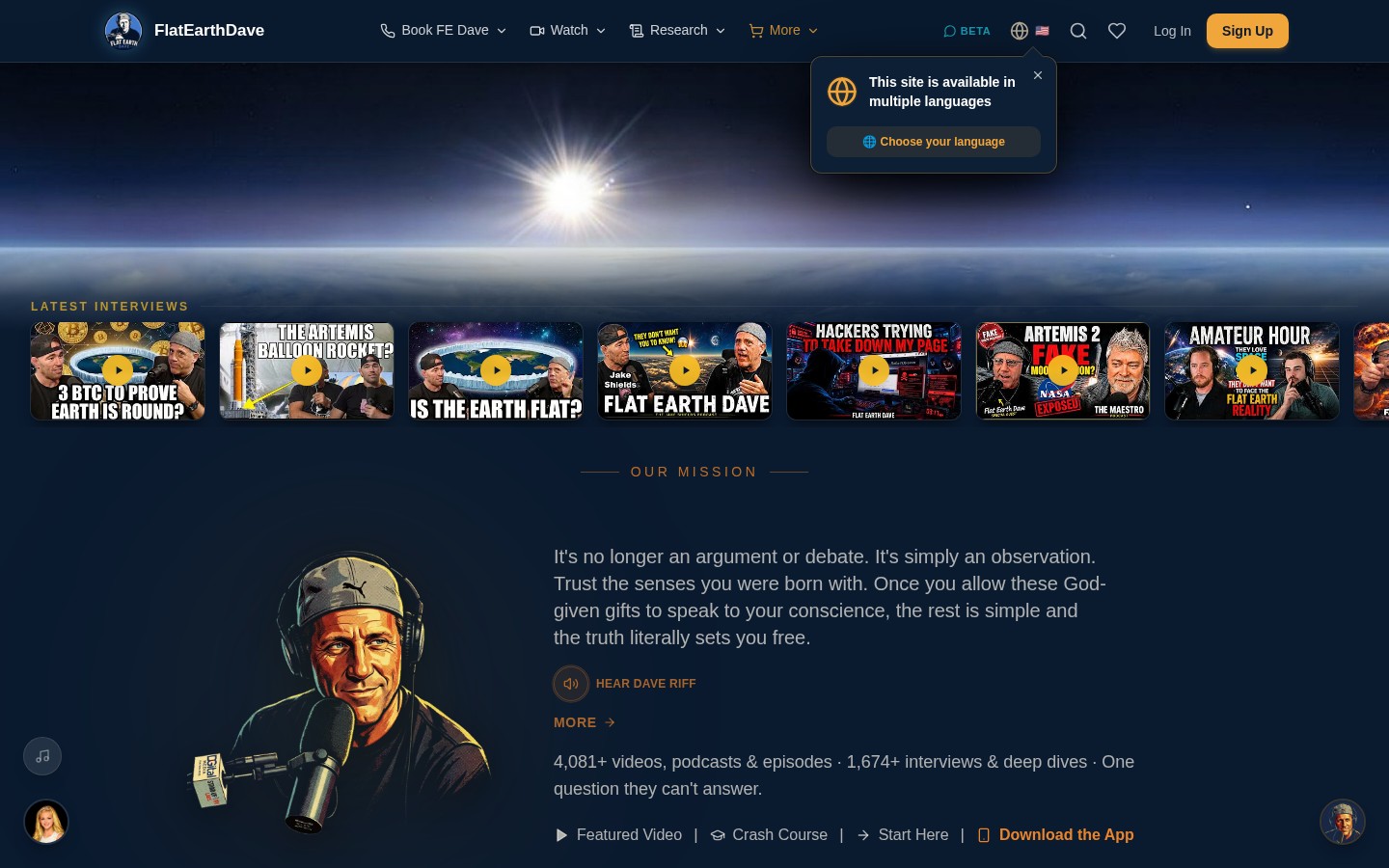 FlatEarthDave.com — The world's leading alternative research platform