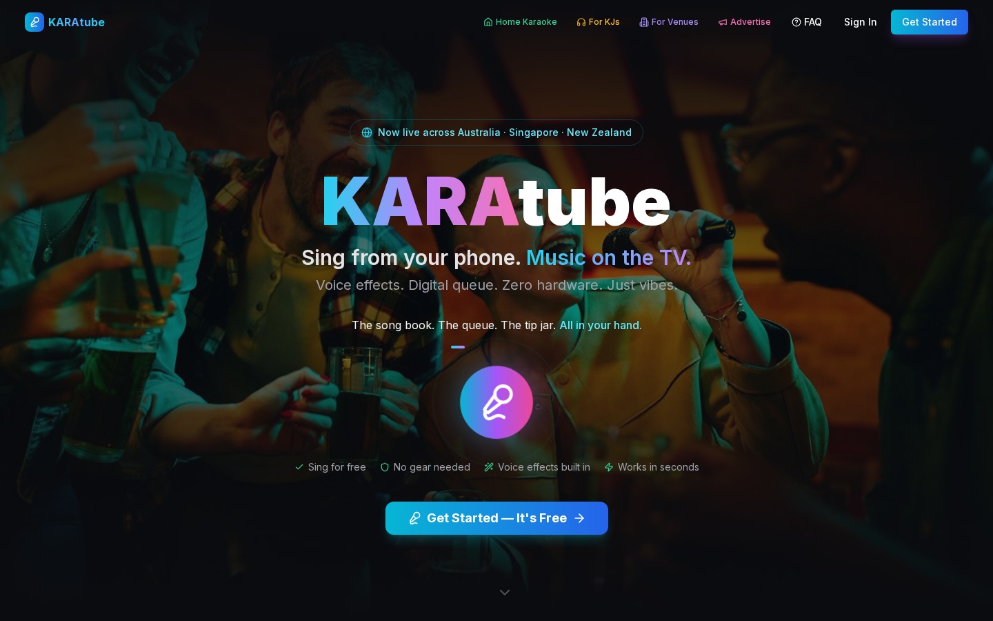 KaraTube — The world's smartest YouTube karaoke platform