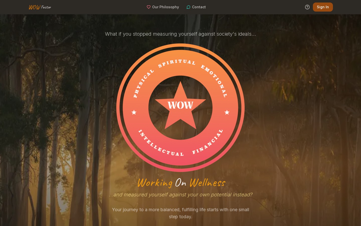 The Wow Factor — Premium wellness and transformation platform