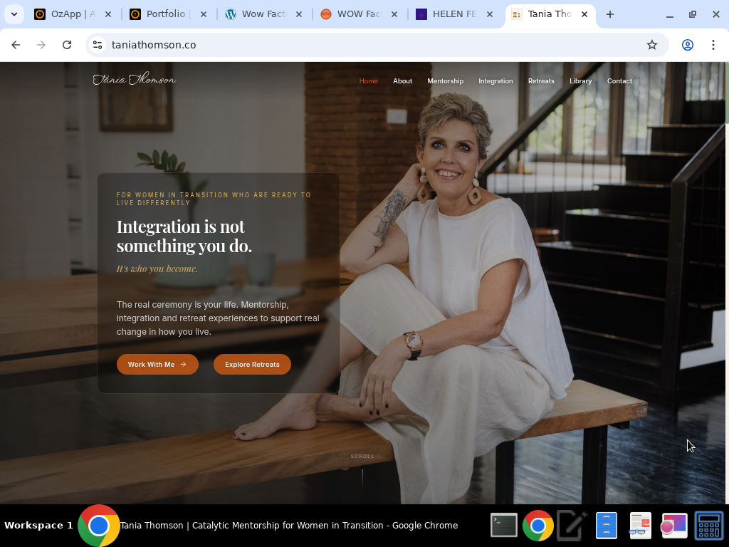 Tania Thomson Website